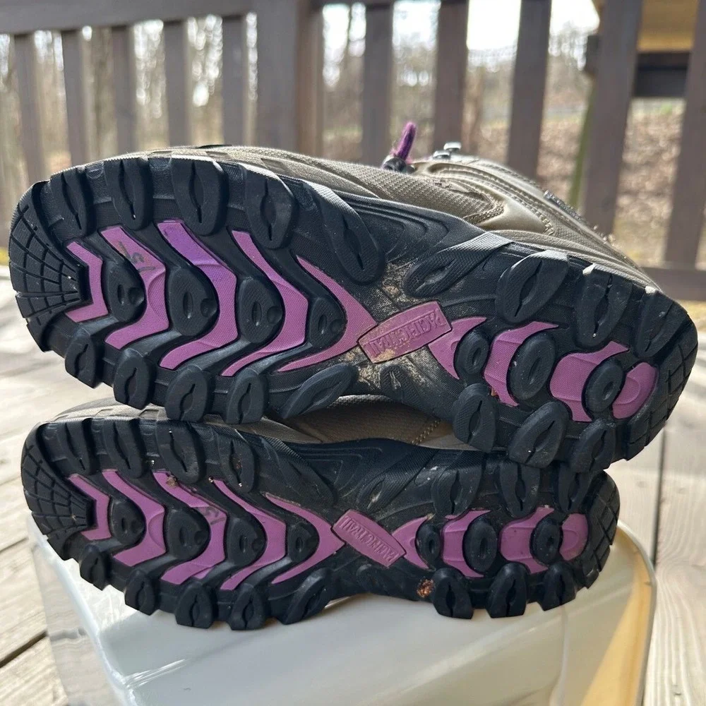 Pacific Trail Hiking Boots Woman's Waterproof Brown Purple‎ Boots Size 8